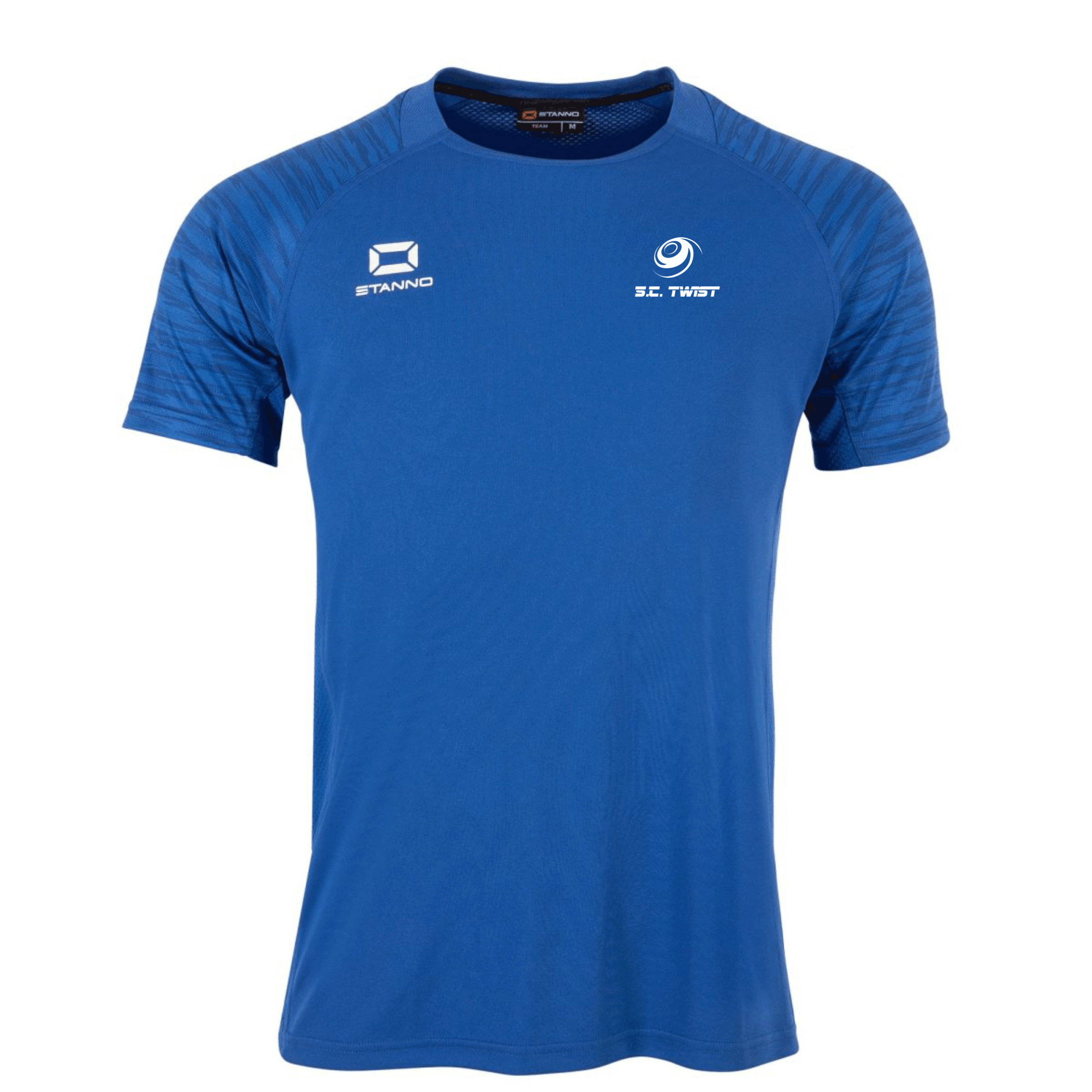 wedstrijdshirt blauw heren voorkant 410014-5000 met twist logo